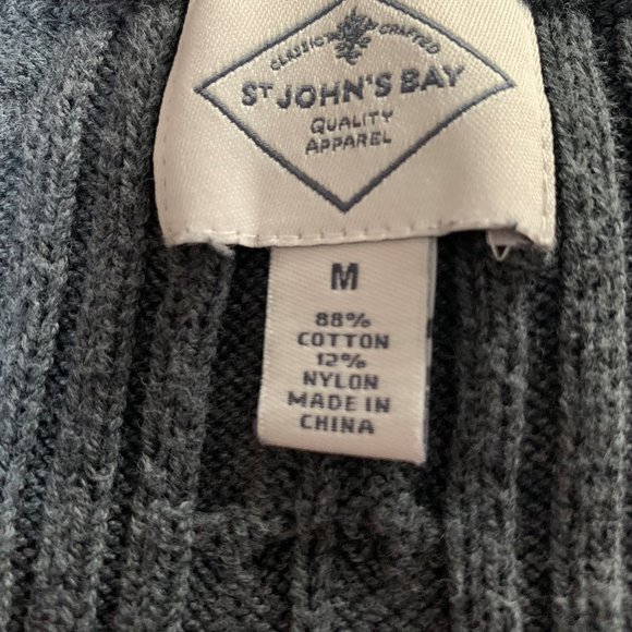 St.John's Bay Women’s Gray Sweater, Size Medium - Picture 6 of 6